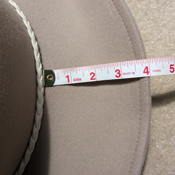 Frye oatmeal women's hat one size cowboy NWT - Picture 7 of 8